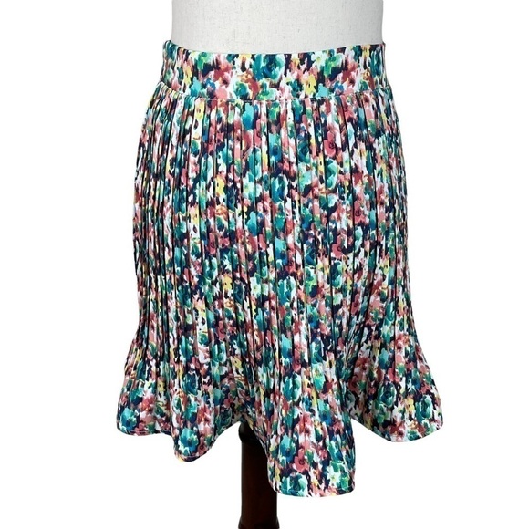 BP Floral Pleated Skirt - Picture 1 of 7